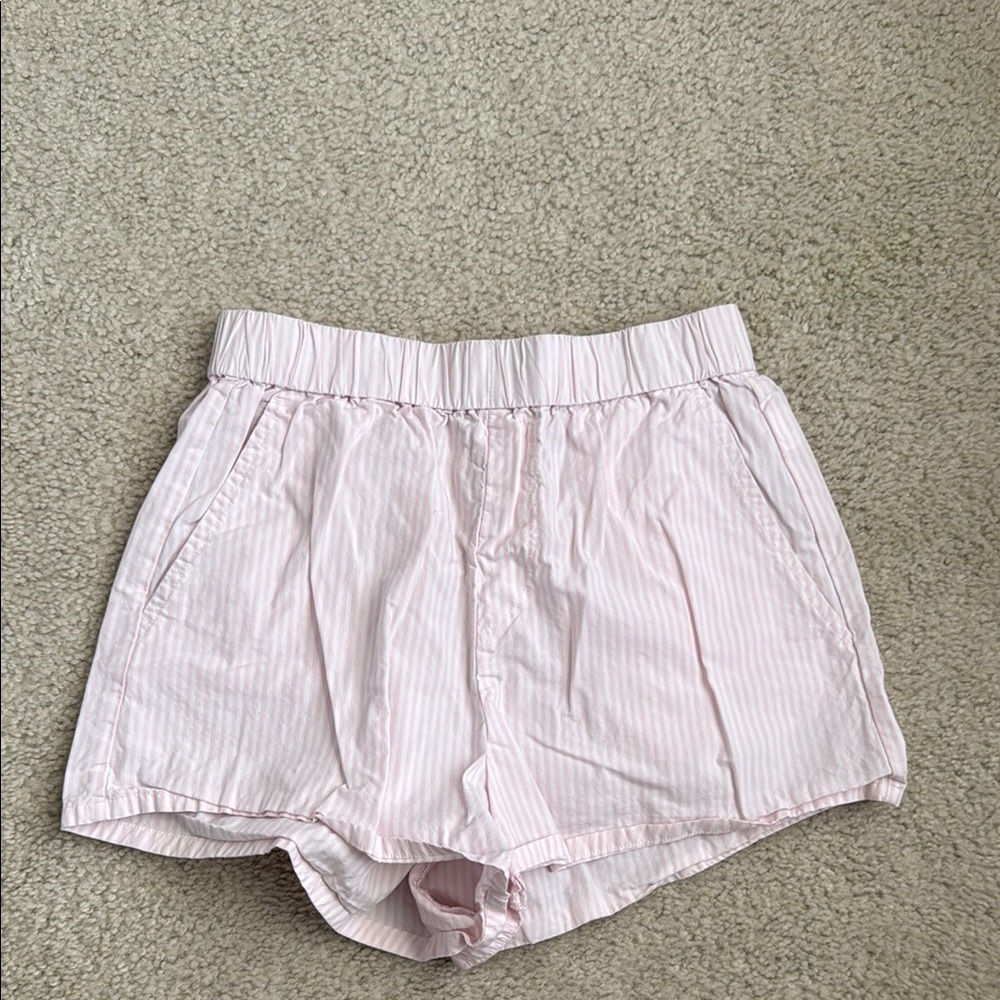 Garage Pink Striped Shorts